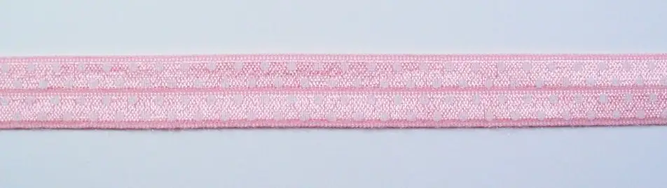 Gummiband Elastic Schrägband Zierband rosa weiß Punkte Breite: 1,5cm Bestpreis