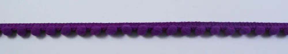Bommelborte PomPom Borte Zierband mini lila Breite: 0,4cm Neuheit