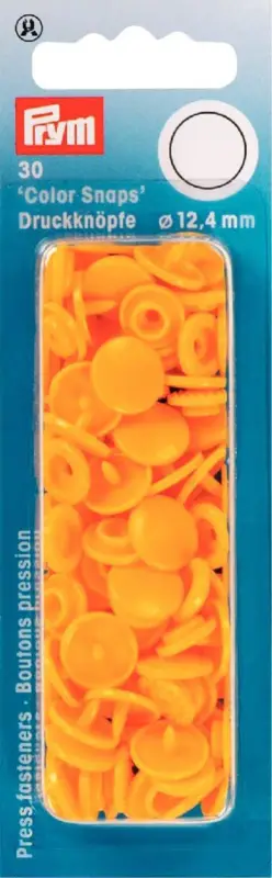 Sonderaktion Prym Color Snaps Druckknöpfe Ø12,4mm gelb