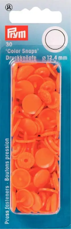 Schnäppchen Prym Color Snaps Druckknöpfe Ø12,4mm orange
