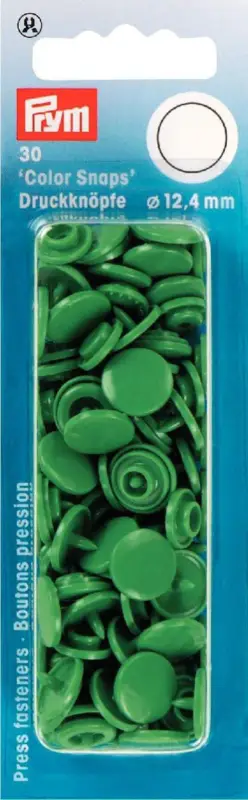 Prym Color Snaps Druckknöpfe Ø12,4mm gras grün Geprüft