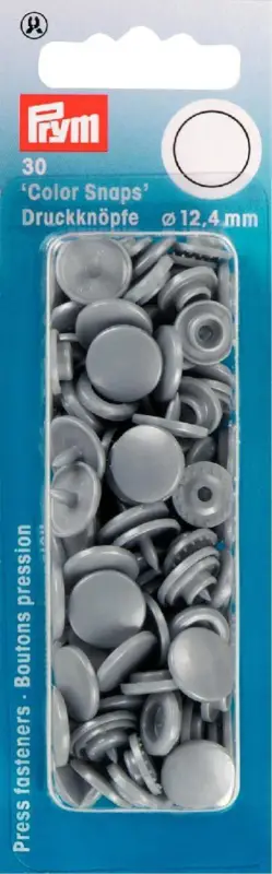 Sonderangebot Prym Color Snaps Druckknöpfe Ø12,4mm silbergrau