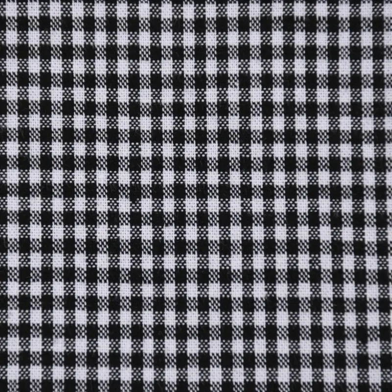 Sichere Zahlung Baumwollstoff kariert weiß schwarz 2mm