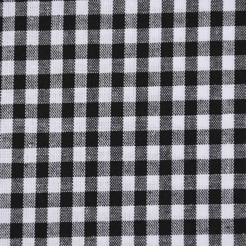 Baumwollstoff kariert weiß schwarz 5mm 1,4m Breite Sofort Bestellen