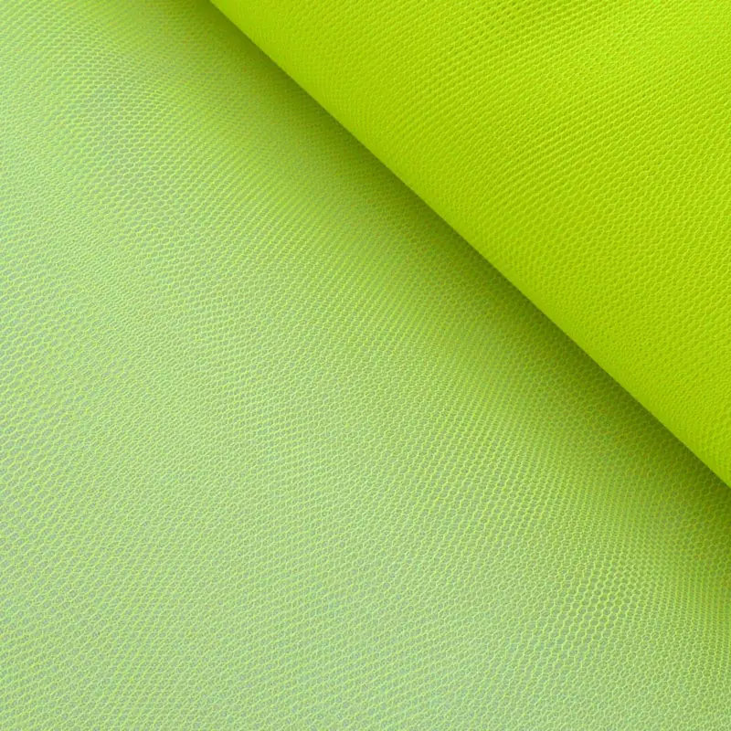 Kreativstoff Tüll Polyester neon gelb 1,4m Breite Direkt Vom Hersteller