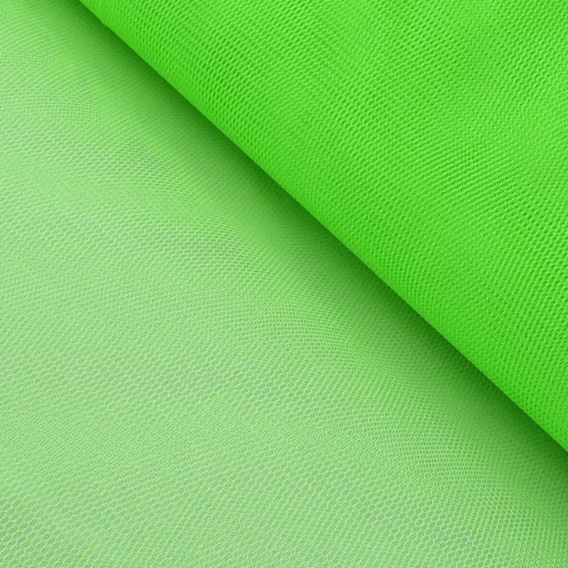 Neu Im Sortiment Kreativstoff Tüll Polyester neon grün 1,4m Breite