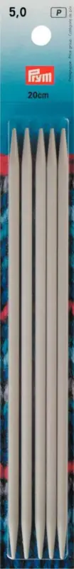 Zertifiziert Prym Stricknadeln ALU 4 Stück grau Länge: 20cm Ø5mm