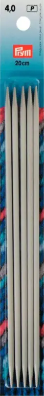 Aktuell Prym Stricknadeln ALU 4 Stück grau Länge: 20cm Ø4mm