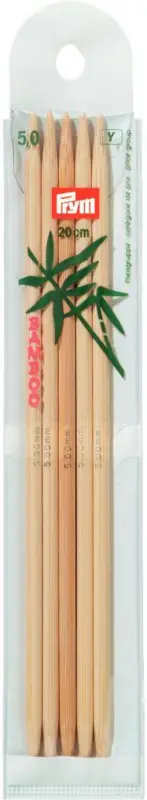 Prym Stricknadeln BAMBUS 4 Stück Länge: 20cm Ø: 5mm Heißes Angebot