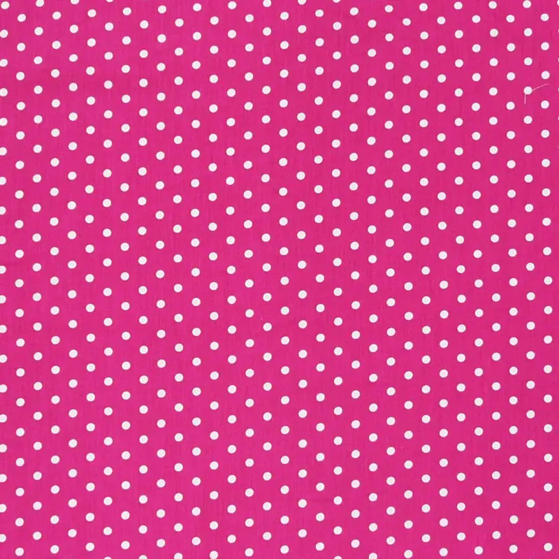 Baumwollstoff Punkte groß Ø 7mm pink weiß Letzte Chance