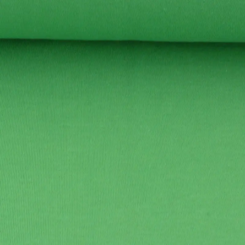 Kreativstoff Strickschlauch Bündchenstoff fein grasgrün 37cm Breite Sonderangebot