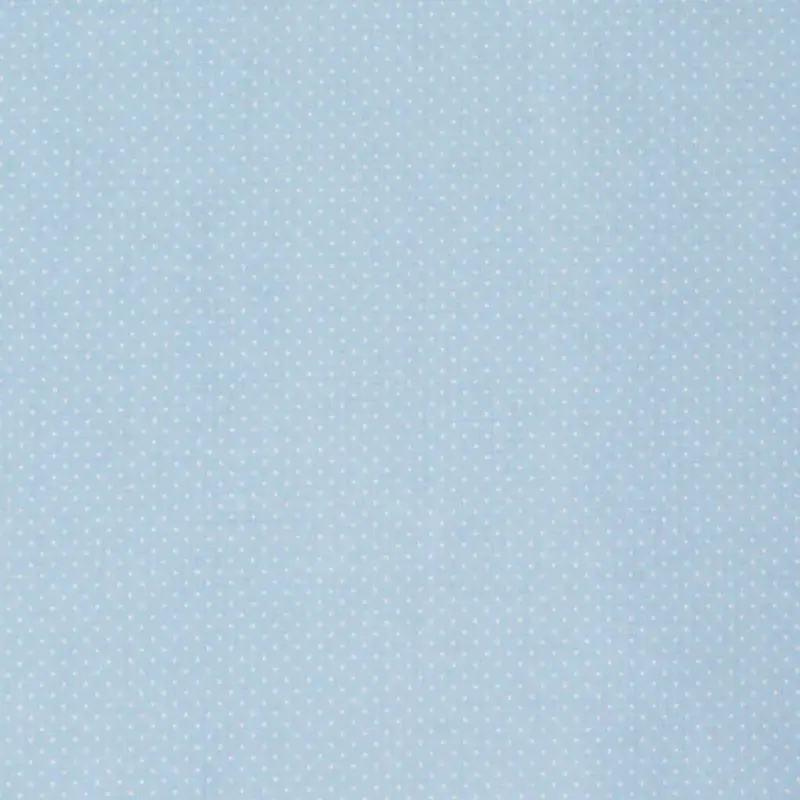 Online Kaufen Baumwollstoff Punkte mini Ø 1mm babyblau weiß