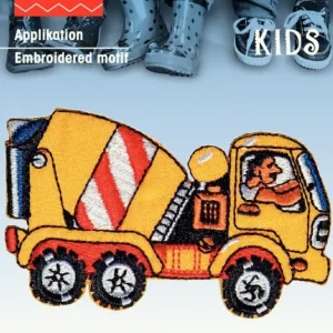 Prym Applikation Betonmischer gelb 7,5x4cm Sale