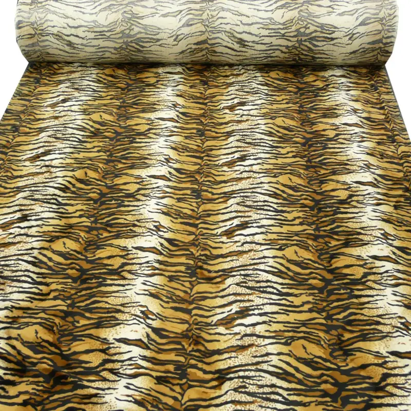 Heißes Angebot Plüsch Velour Fellstoff Fellimitat Kunstfell Stoff Tierfell Tiger