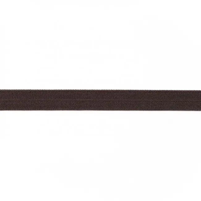 Wochenendangebot Schrägband Gummi elastisch dunkelbraun 1,5cm