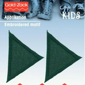 Mega-Angebot Applikation Dreiecke grün 2 Stück 3,5x2,5cm