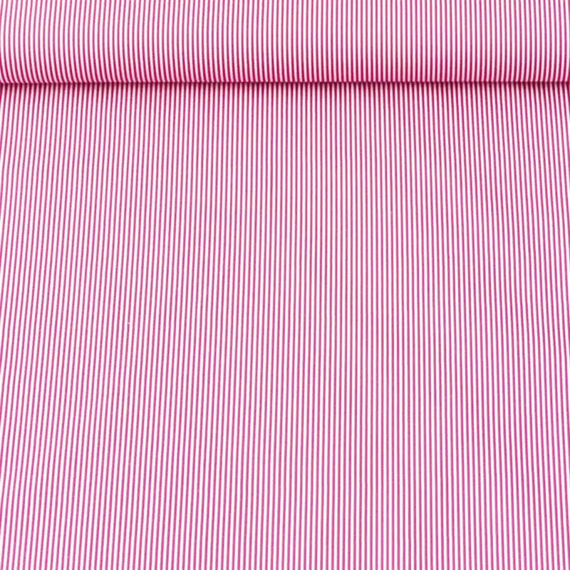 Baumwollstoff Streifen pink weiß 1,4m Breite Heißes Angebot