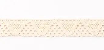 Spitze Zierband beige Breite: 2,5cm Echt