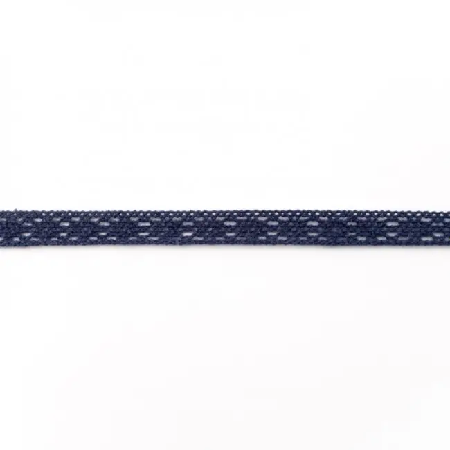 Schneller Versand Spitze Zierband dunkelblau Breite: 1cm