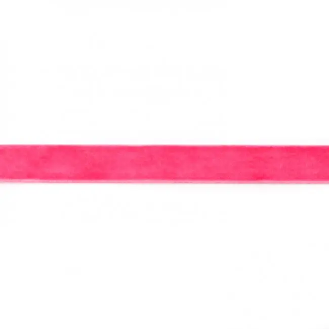 Neu Samtband pink Meterware Breite: 15mm 100% Polyester