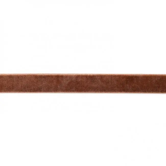 Samtband braun Meterware Breite: 15mm 100% Polyester Nur Für Kurze Zeit