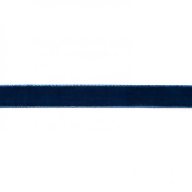 Saisonangebot Samtband dunkelblau Meterware Breite: 15mm 100% Polyester