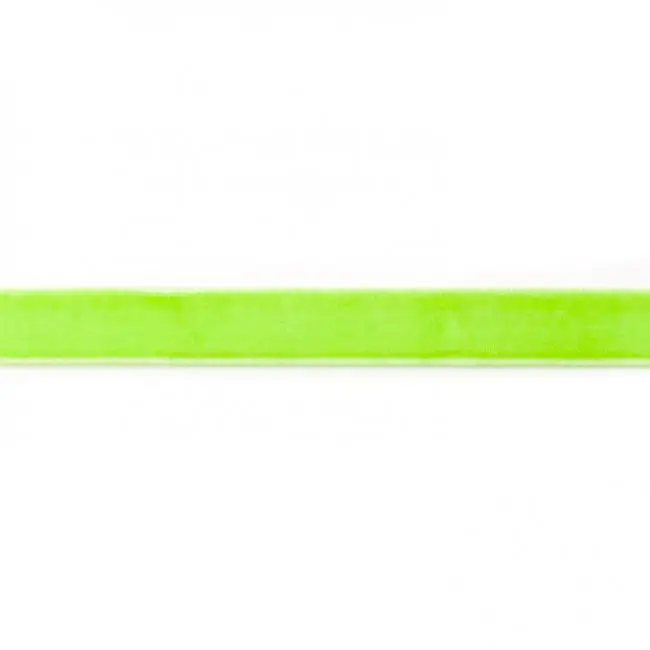 Samtband neon grün Meterware Breite: 15mm 100% Polyester Kracherpreis