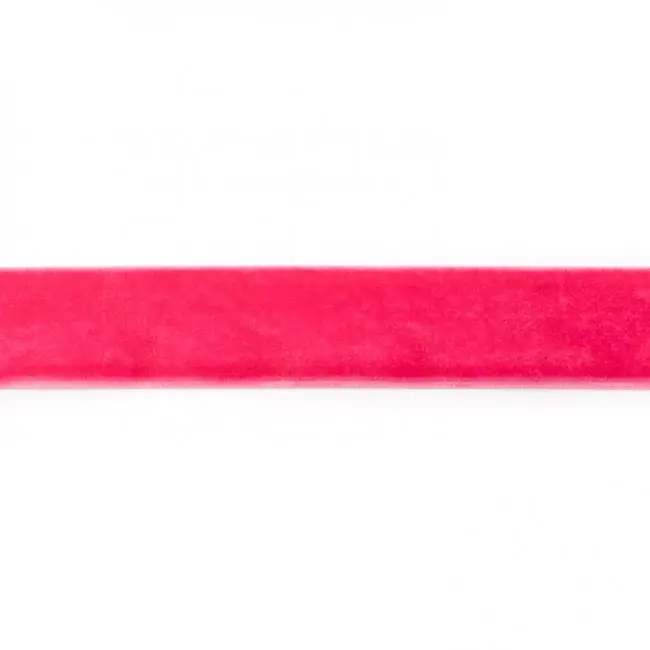 Samtband fuchsia Meterware Breite: 25mm 100% Polyester Kracherpreis