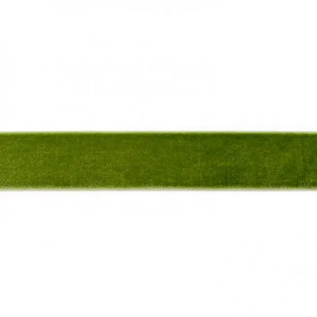 Direkt Vom Hersteller Samtband dunkel lime Meterware Breite: 25mm 100% Polyester
