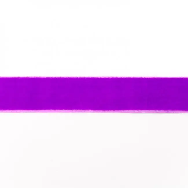 Samtband lila Meterware Breite: 25mm 100% Polyester Jetzt Kaufen