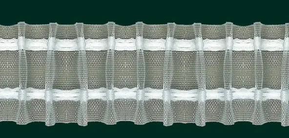 Versand Am Gleichen Tag Gardinenband Faltenband Bleistiftfalte 50mm transparent 1:2