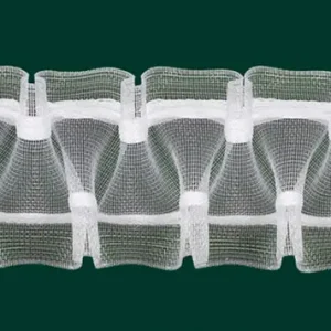 Echt Gardinenband Faltenband Smokband 50mm transparent variabel
