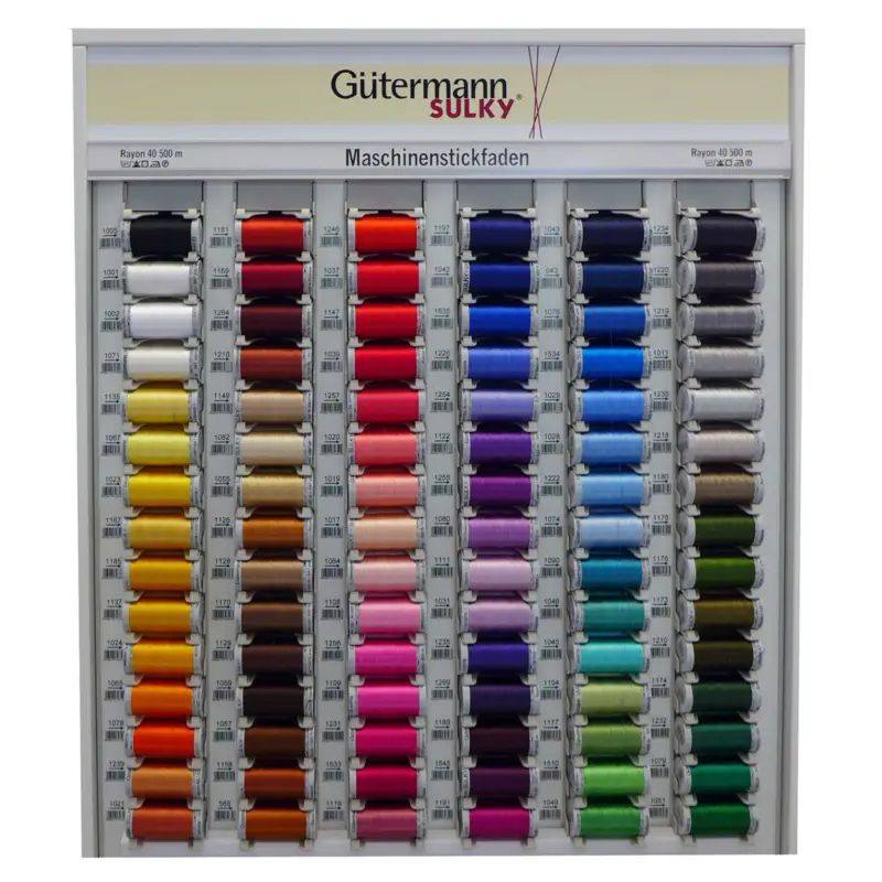 Stickgarn Farbnr. 1044 Gütermann 500 Meter/Spule Viscose Sulky Rayon 40 Aktuell
