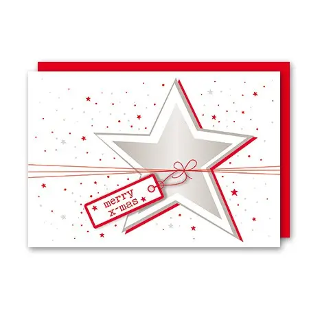 Glückwunschkarte Weihnachten Merry X-Mas Sichere Zahlung