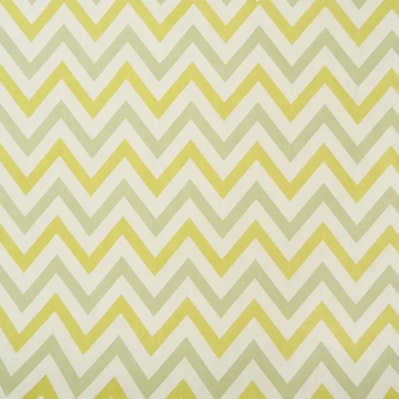 Neu Dekostoff Jazz Soda Chevron Zacken breit creme gelb grau