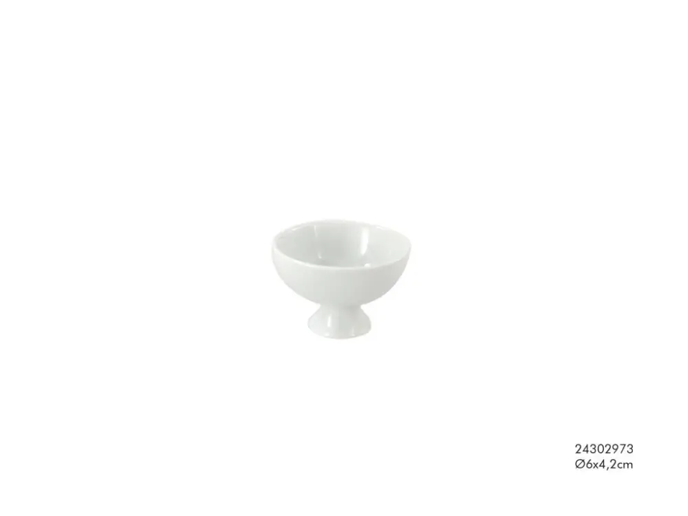 Schale Porzellan weiß klein 6x4,2cm Neu