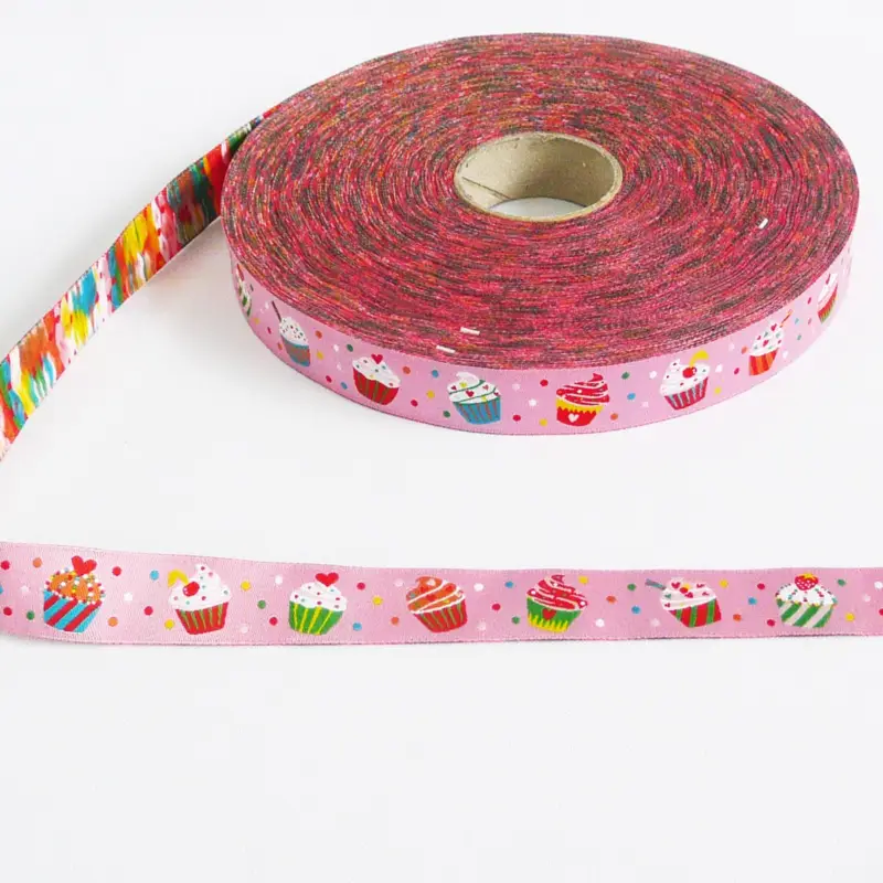Bestseller Webband Cupcake Muffin rosa Breite: 2cm