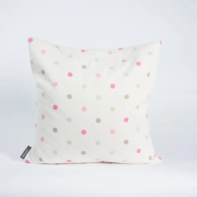 Expressversand Schöner Leben Kissenhülle Punkte creme rosa braun blau 50x50cm