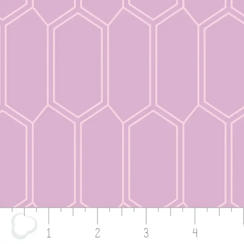 Garantierte Lieferung Baumwollstoff Emilia by Camelot Sechsecke beere pink 1,10m Breite