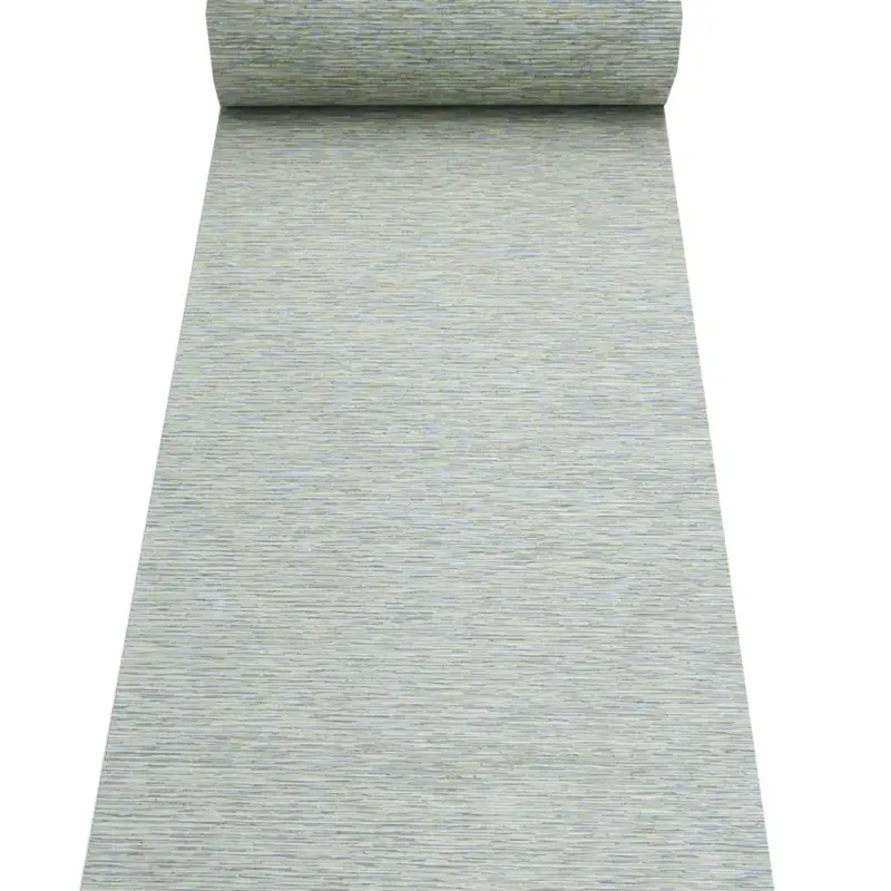 Voile Stoff Gardine Paneele Meterware Streifen grau meliert 60cm Breite Top-Seller