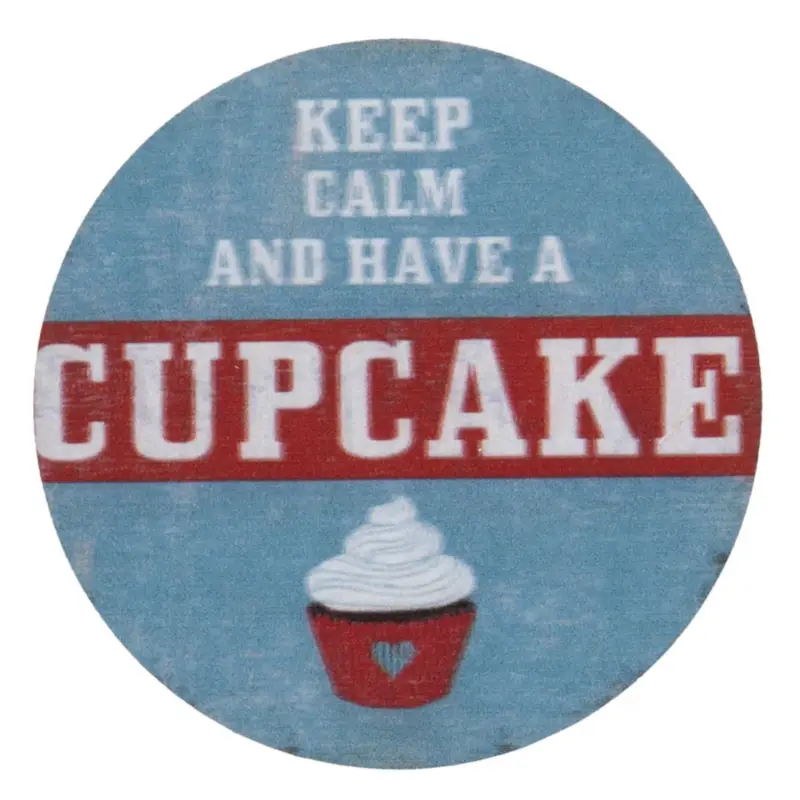 Clayre & Eef Magnet Keep Calm and have a Cupcake 8cm Aktuell