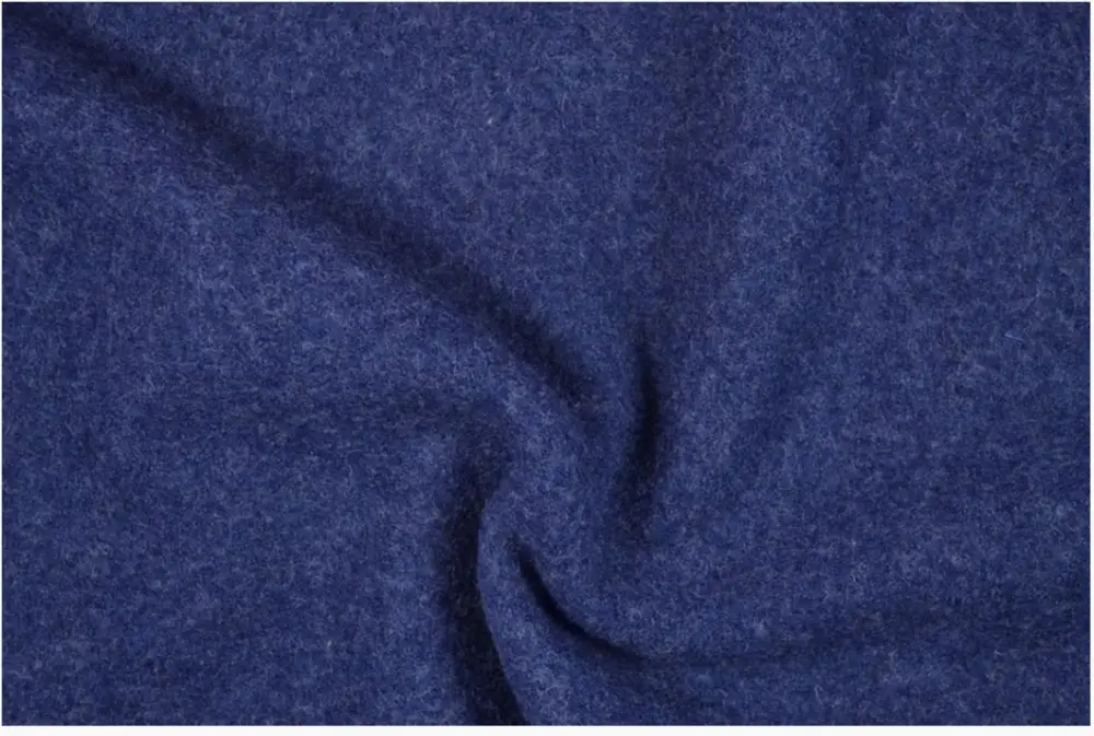 Walkloden Mantelstoff Wollstoff aus reiner Schurwolle royalblau blau 147cm Begrenztes Angebot