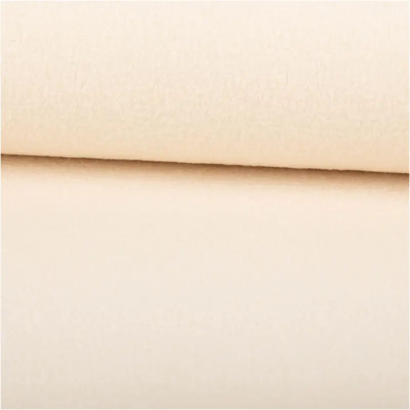 Walkloden Mantelstoff Wollstoff aus reiner Schurwolle creme 147cm Knallerangebot