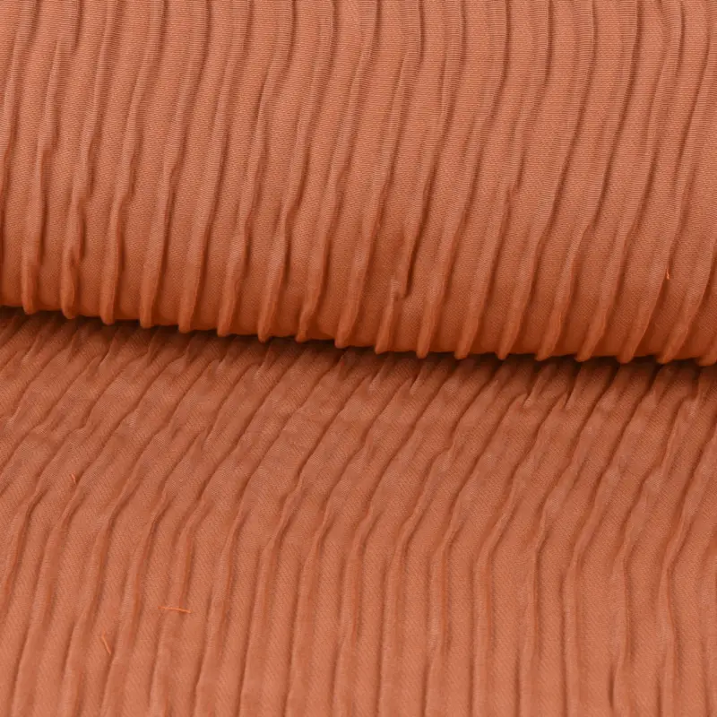 Schöner Wohnen Dekostoff Doppelgewebe Reliefeffekt Run Linien terracotta 126cm Breite Heißes Angebot