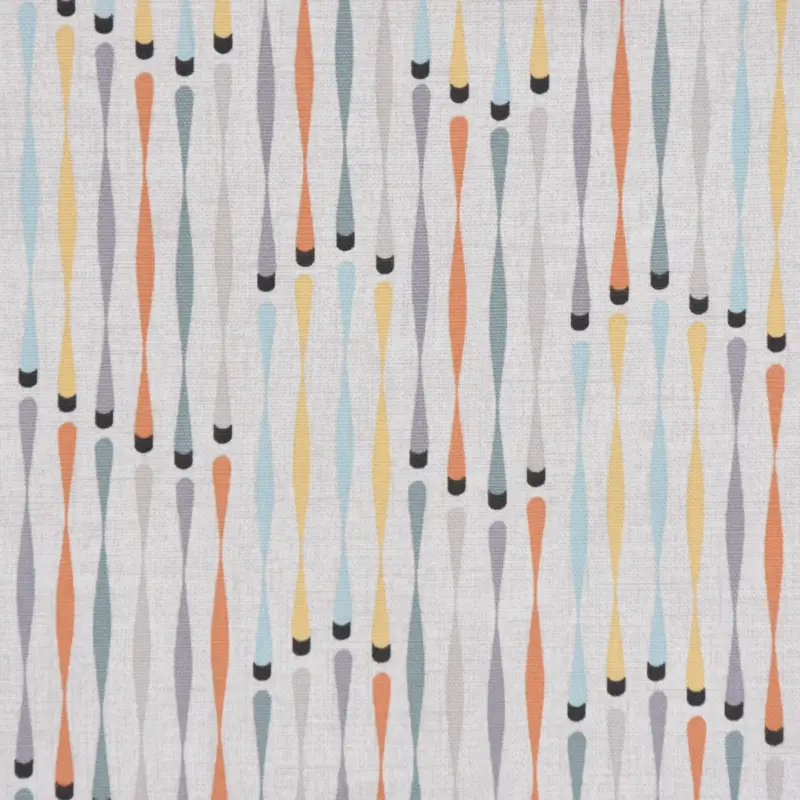 Clarke & Clarke STUDIO G Englischer Dekostoff Polsterstoff geometrisch Stäbchen beige blau gelb orange grau 138cm Breite Sonderaktion