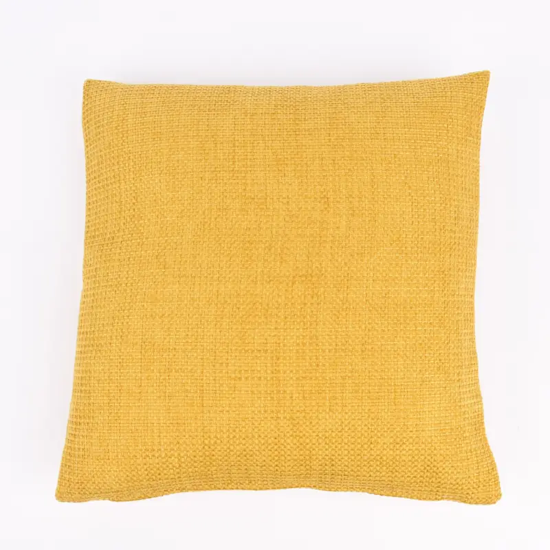 Kissenhülle Dallas Strukturstoff uni senf gelb 40x40cm Mega-Angebot