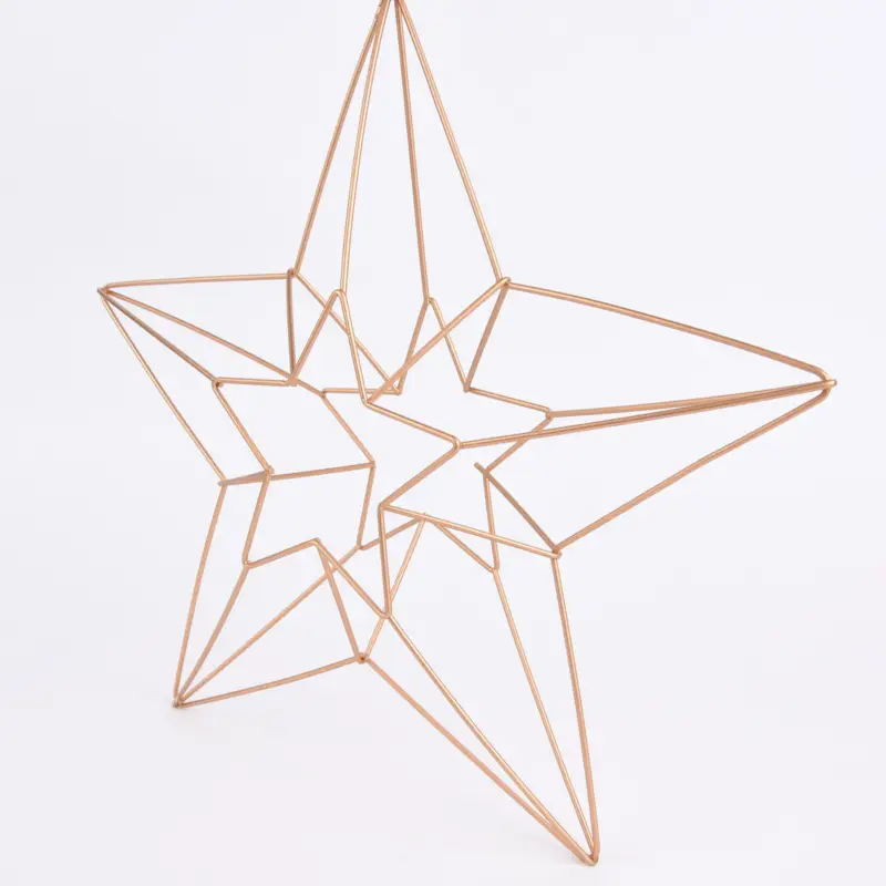 Creativ Company Anhänger Stern aus Metall goldfarbig 34x35cm Garantierte Lieferung