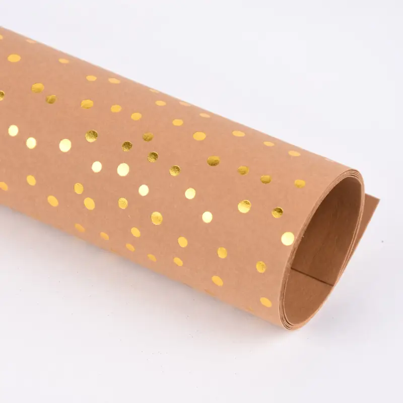 Creativ Company Lederpapier Bogen goldfarbig gepunktet Stärke 0,55mm natur 50x100cm Direkt Vom Hersteller
