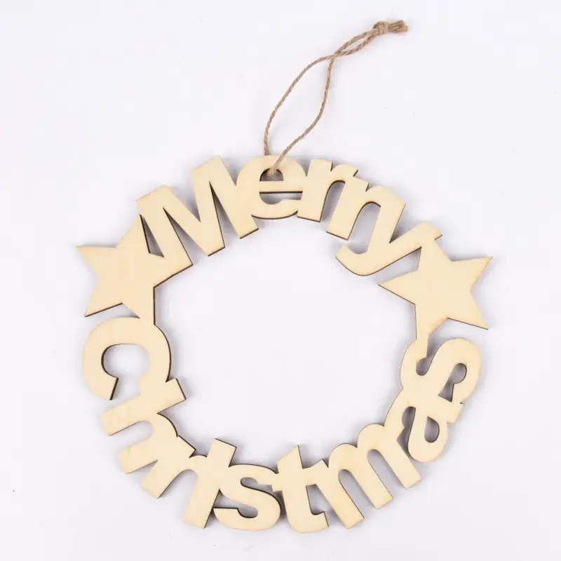 Creativ Company Dekohänger Merry Christmas Holz natur 22cm Geprüft