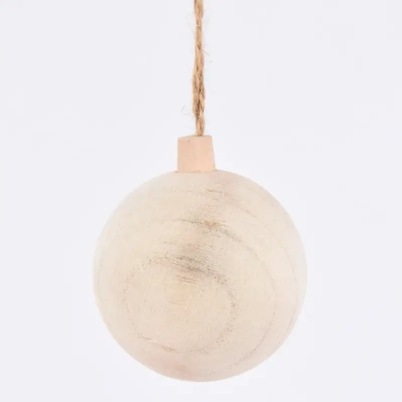 Letzte Chance Creativ Company Dekohänger Holzkugel mit Schnur natur 6,4cm